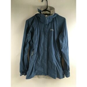Marmot Jacket Women's Size Small Blue Rain Coat Windbreaker Hooded Long Sleeve